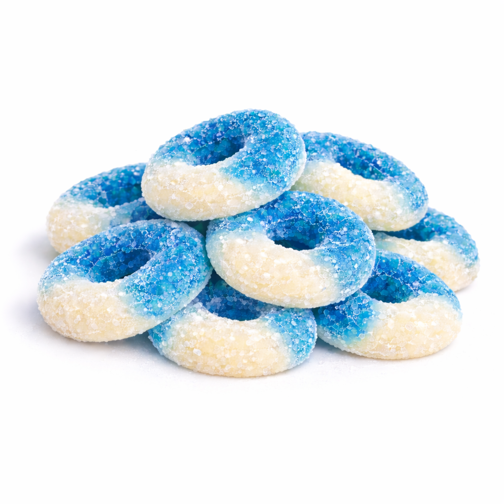 Albanese Gummi – Blue Raspberry Rings – Bulk Value Bag